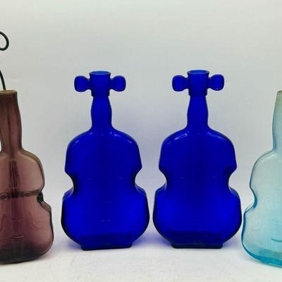 (4) Vintage Glass Violins Feat. Cobalt
