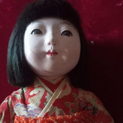 Lg antique  japanese doll $15