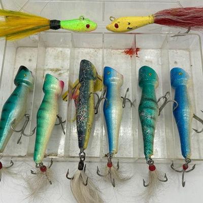 (8) Vintage Hand-painted Fishing Lures
