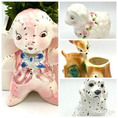 Walt Disney Bambi, Handpainted Japanese Sheep & More Vintage Glass Animals
