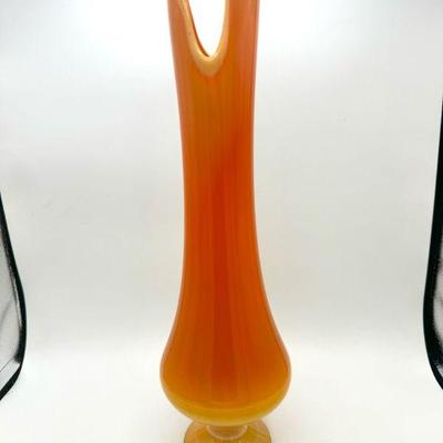 MCM LE Smith Bittersweet Swung Vase With Footed Pedestal
