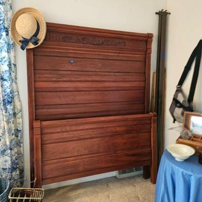 Antique Full Bed w/Bars