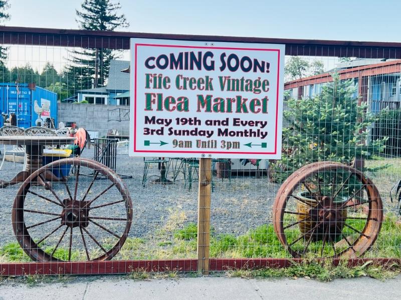 The new Fife Creek Vintage Flea Market Sunday May 19th in Guerneville