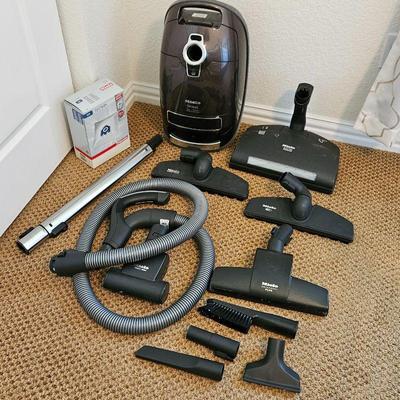 Miele S8 UniQ Bronze Colored Canister Vacuum Model #S8990 - W/ All Attachments - up to 1200W - Made in Germany