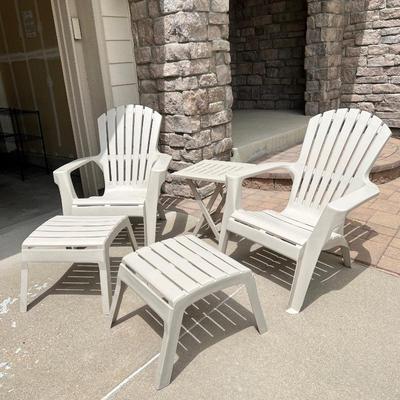 Outdoor Adirondack Chairs- patio set