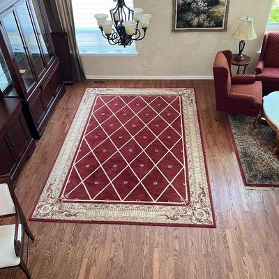 large 8x11 Sienna Color wool Rug