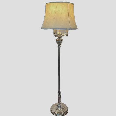High Quality 64" Floor Lamp w/ 4 Lights and Dimmer Switch- Traditional Italian Bronze Finish
