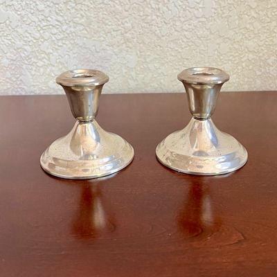 Sterling candle sticks
