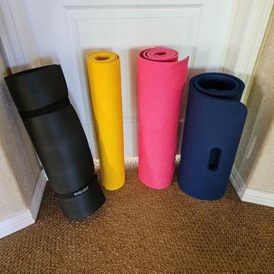 Set of Four Yoga Mats- Assorted  