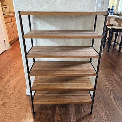 Set of Shoe Rack Shelves - Lightweight Wood Stackable (2) 27