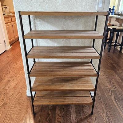Set of Shoe Rack Shelves - Lightweight Wood Stackable (2) 27"W x 11"D x 21.5"H