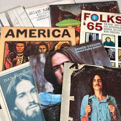 (10PC) MISC. RECORDS | Including albums from artists such as James Taylor, Carole King, Rita Coolidge, and more.

