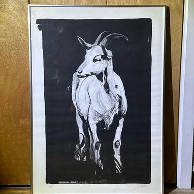 THOMAS CORNELL (1937-2012) LITHOGRAPH | Goat I. Lithograph on paper. 32 x 22 in. Subject. Ed. 1/45 pencil signed & number lower margin -...