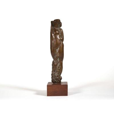 LEONARD (20TH CENTURY) BRONZE FIGURE | Nude figure. Signed 