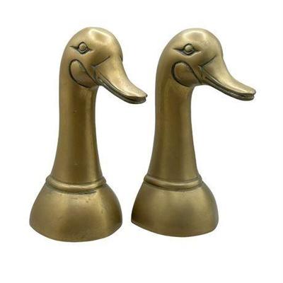 Lot 482   5 Bid(s)
Vintage Small Brass Duck Bookends, Set of Two