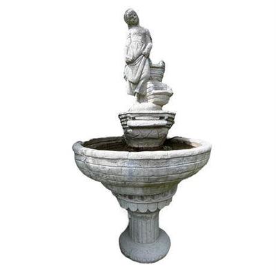 Lot 548   3 Bid(s)
Vintage Italian Style “Lady at the Well” Garden Fountain