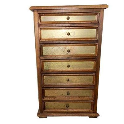 Lot 135   
Wood and Brass Side Cabinet