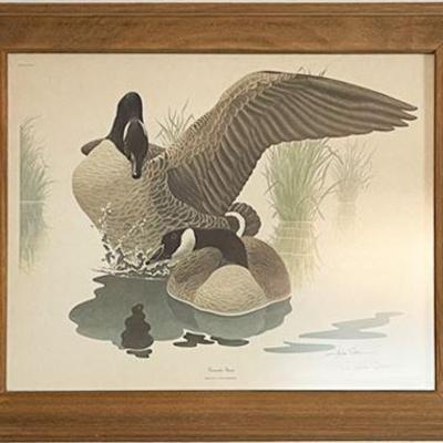 Lot 033   
Richard Sloan Signed Canada Geese Lithograph