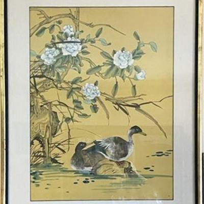 Lot 022   
Chinese Peonies and Ducks