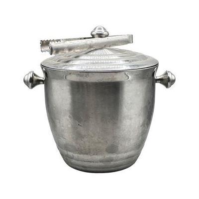 Lot 108  
Lenox Tuscany Series Stainless Steel Ice Bucket with Lid and Tongs