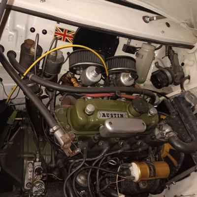 1967 Austin Mini Cooper S engine