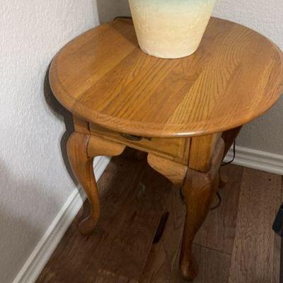 oval  queen Anne night table  