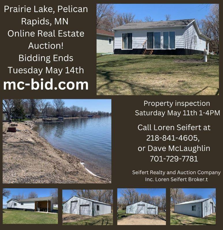 Pelican Rapids MN Prairie Lake Real Estate Auction