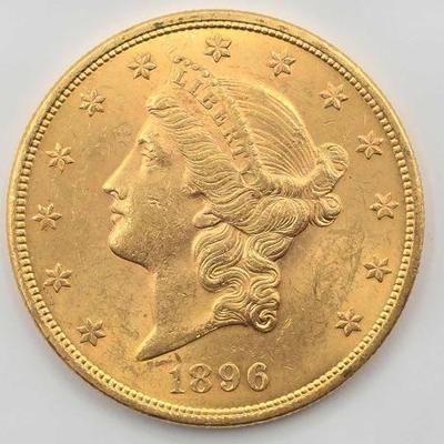 #700 • 1897 $20 Liberty Head Double Eagle Gold Coin, 1oz
