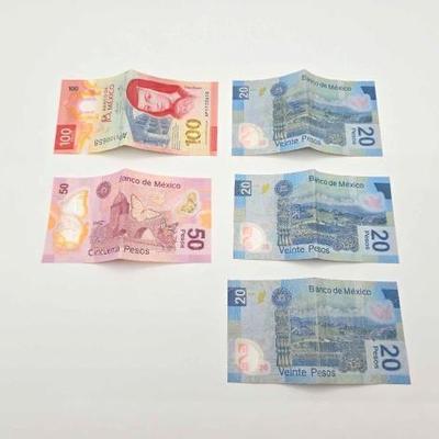 #1700 • (5) Mexico Banknotes
