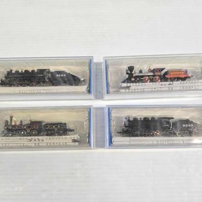 #8086 • (4) Bachmann N Scale Locomotive Model Trains
