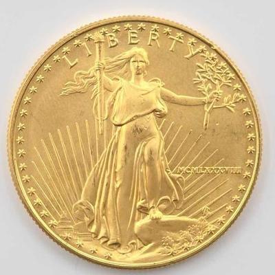 #630 • 1988 $50 American Gold Eagle Coin, 1oz
