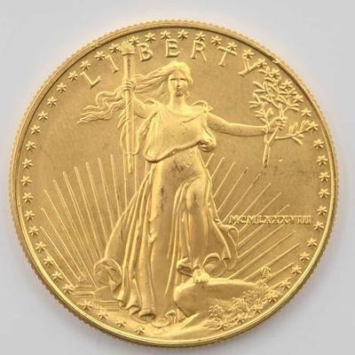 #627 • 1988 $50 American Gold Eagle Coin, 1oz
