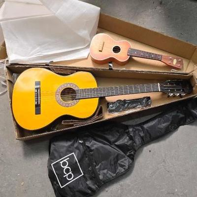 #2668 • BCP Acoustic Guitar & Harmony Ukulele
