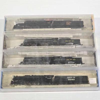#8118 • (4) Bachmann N Scale Locomotive Model Trains
