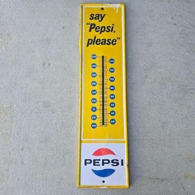 #8000 • Metal Pepsi Sign
