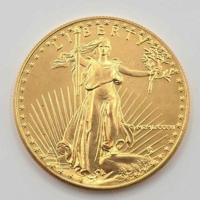 #624 • 1986 $50 American Gold Eagle Coin, 1oz
