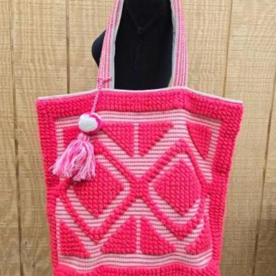 #1818 • Hot Pink Lovestitch Tote Bag
