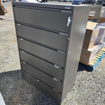 #80520 • Metal 6 Drawer Filing Cabinet
