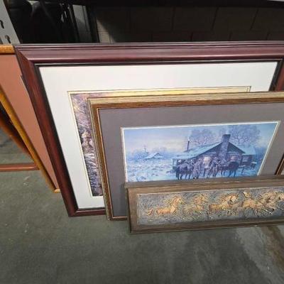 #2600 • (4) Framed Wall Art
