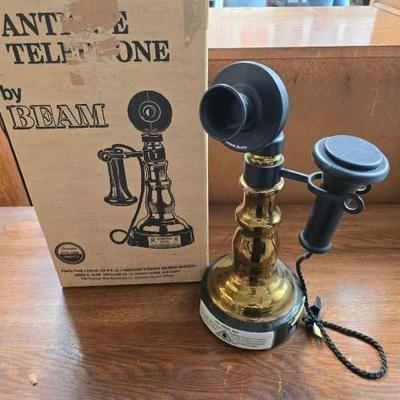 #2628 • James B. Beam Antique Telephone Whiskey Bottle
