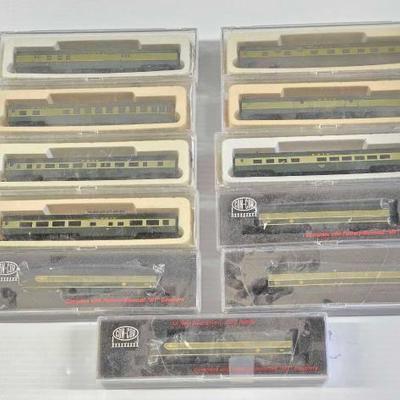 #8092 • (9) Con-Cors N Scale Passenger Model Trains
