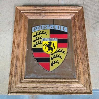 #2614 • Framed Porsche Mirror Picture
