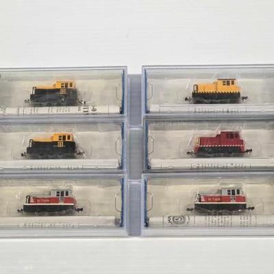 #8110 • (6) Bachmann N Scale Locomotive Model Trains
