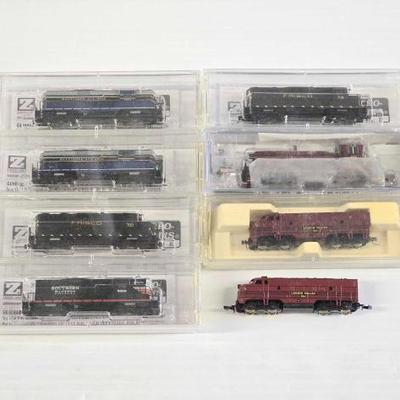 #8168 • (8) N Scale Locomotive Model Trains
