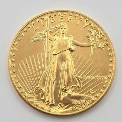 #621 • 1986 $50 American Gold Eagle Coin, 1oz
