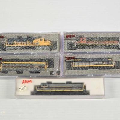 #8122 • (5) Atlas N Scale Locomotive Model Trains

