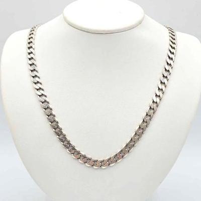 #906 • Sterling Silver Chain Necklace, 53.81g

