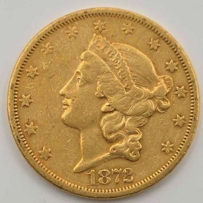 #685 • 1872 $20 Liberty Head Double Eagle Gold Coin, 1oz
