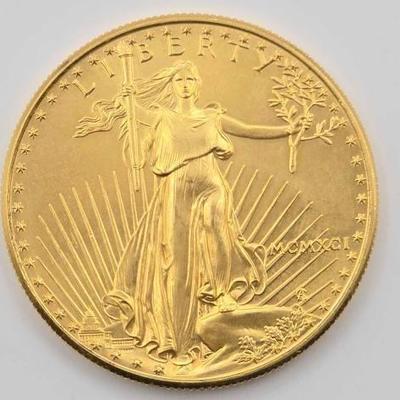 #636 • 1991 $50 American Gold Eagle Coin, 1oz
