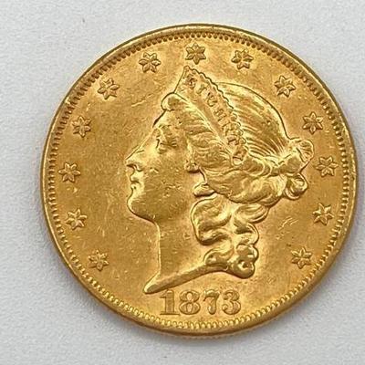 #696 • 1873 $20 Liberty Head Double Eagle Gold Coin, 1oz
